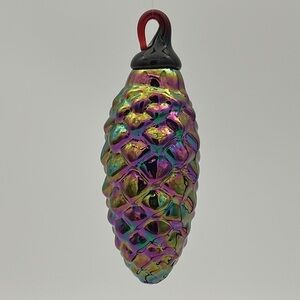Glass Eye Studio Blown Glass Pinecone Ornament